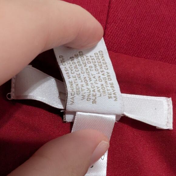 Chico's Blazer Women's Size XL Drape Front Jacket Sultry Red - Picture 8 of 9